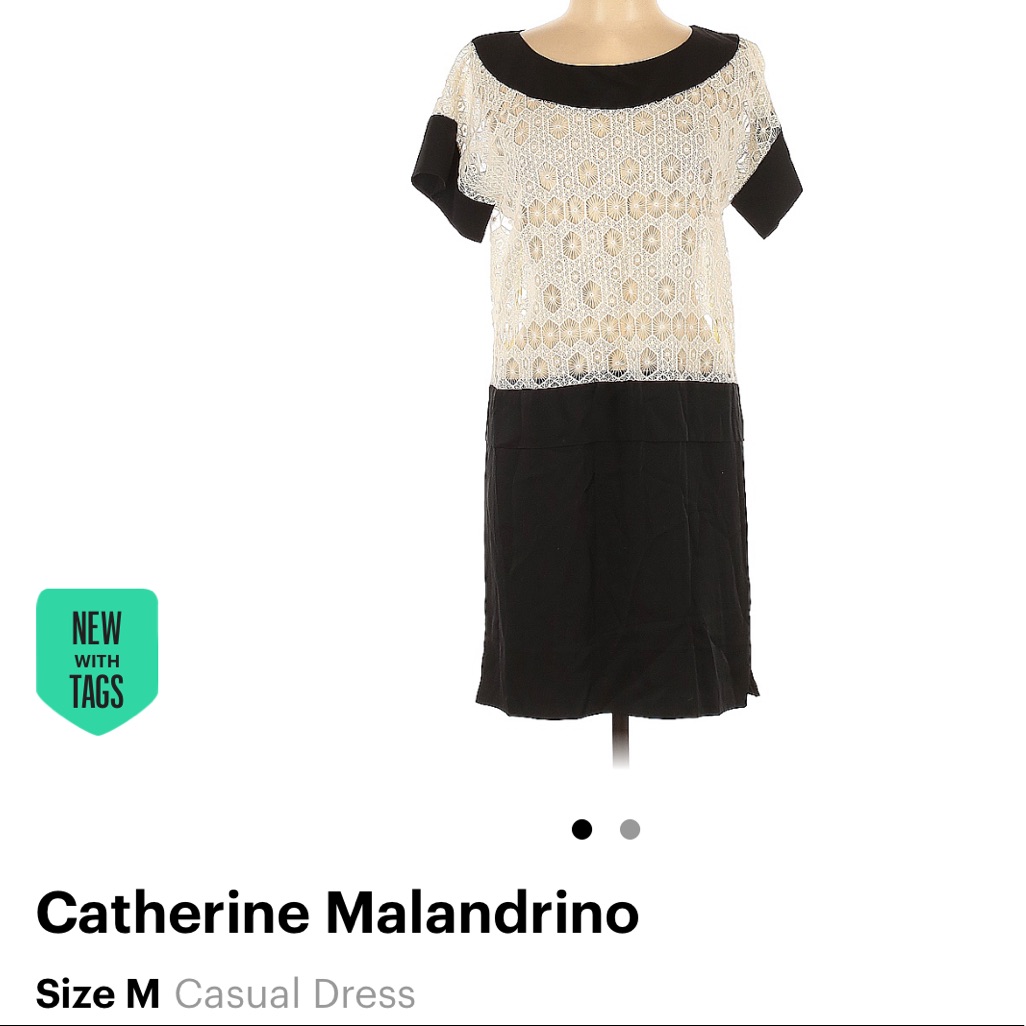 Catherine Malandrino Two Tone Dress